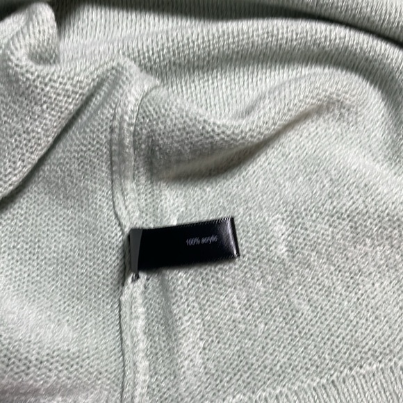 LIMITED Round Neck Zip Closure 3/4 Sleeve Gem Stone Accent Sweater -M-#0005 - Picture 8 of 10